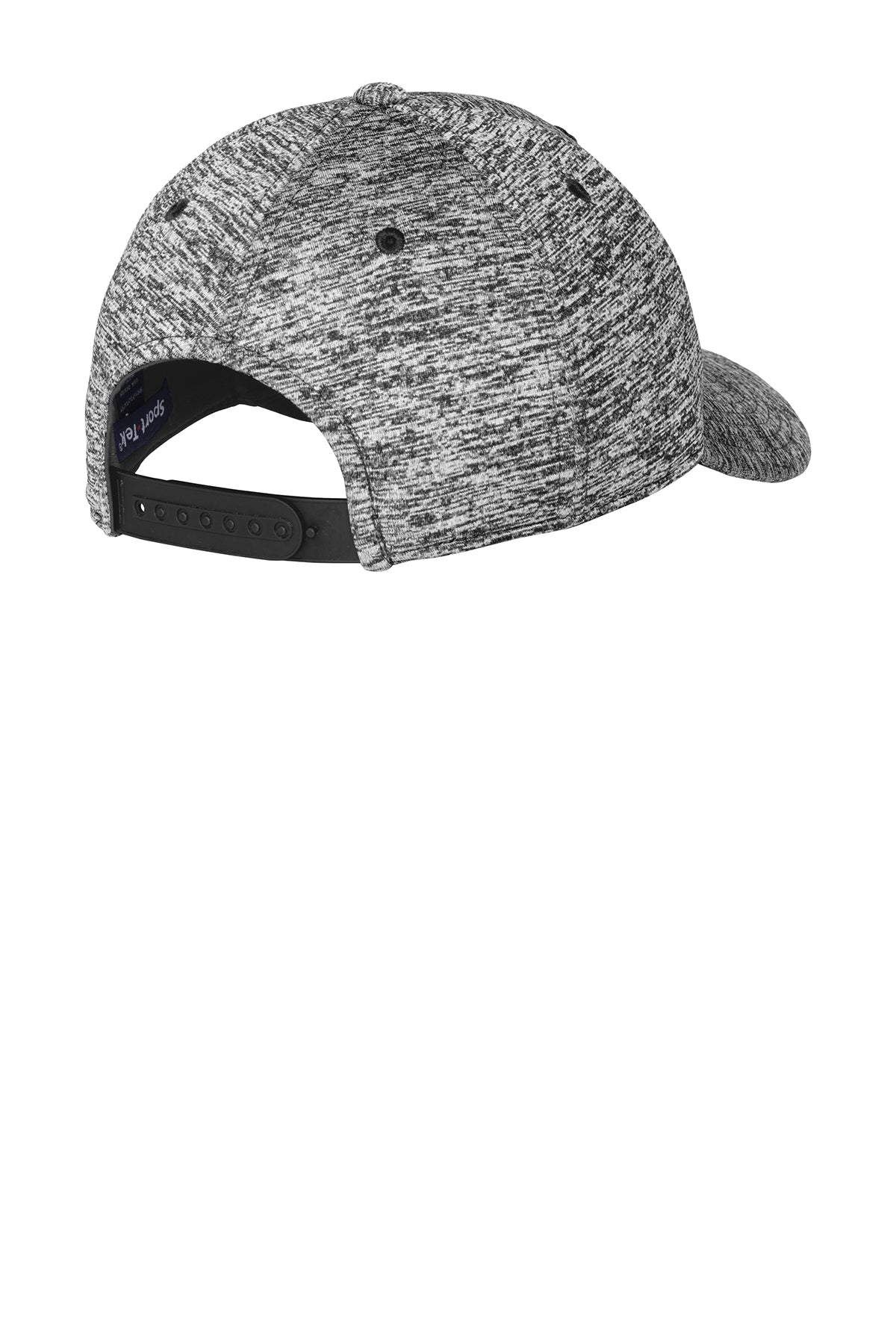 Sport-Tek PosiCharge Customized Electric Heather Caps, Black Electric