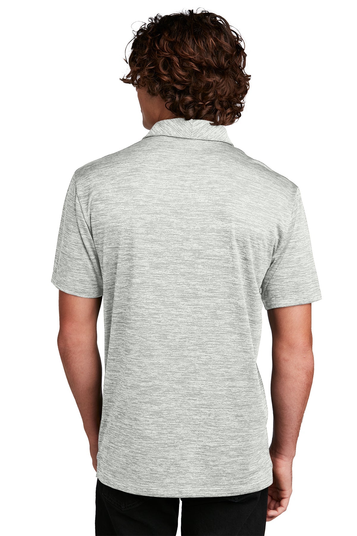 Sport-Tek PosiCharge Custom Electric Heather Polos, Silver Electric