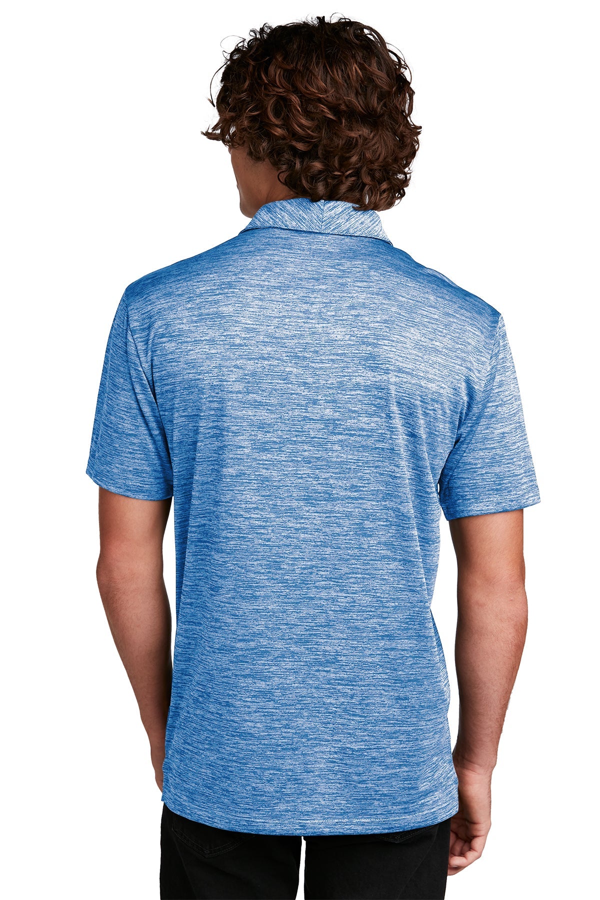Sport-Tek PosiCharge Custom Electric Heather Polos, True Royal Electric