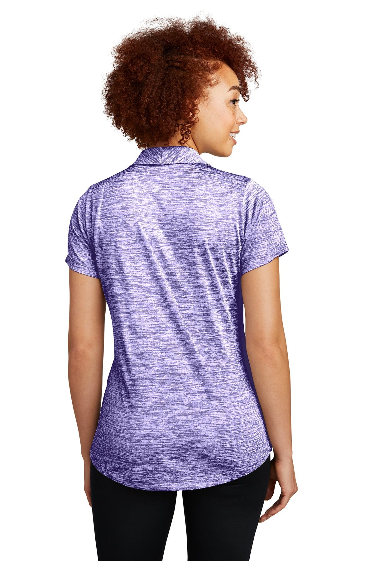 Sport-Tek Ladies PosiCharge Custom Electric Heather Polos, Purple Electric