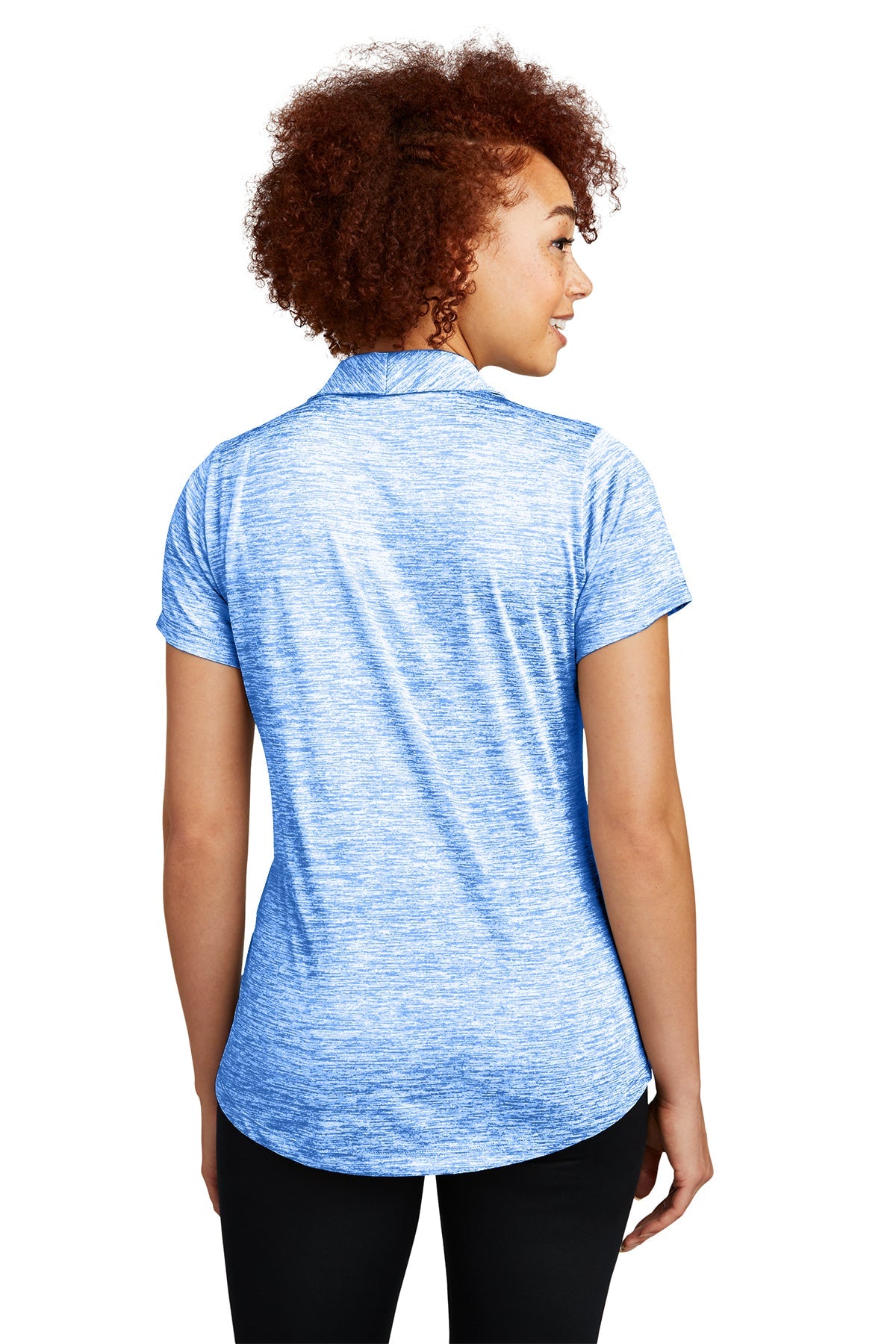 Sport-Tek Ladies PosiCharge Custom Electric Heather Polos, True Royal Electric