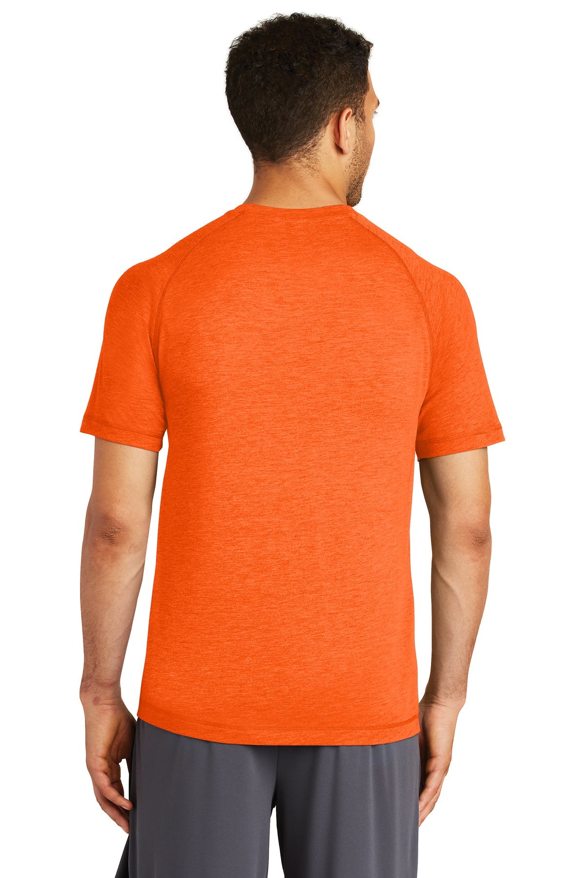 Sport-Tek PosiCharge Tri Blend Custom Wicking Raglan Tee's, Deep Orange Heather