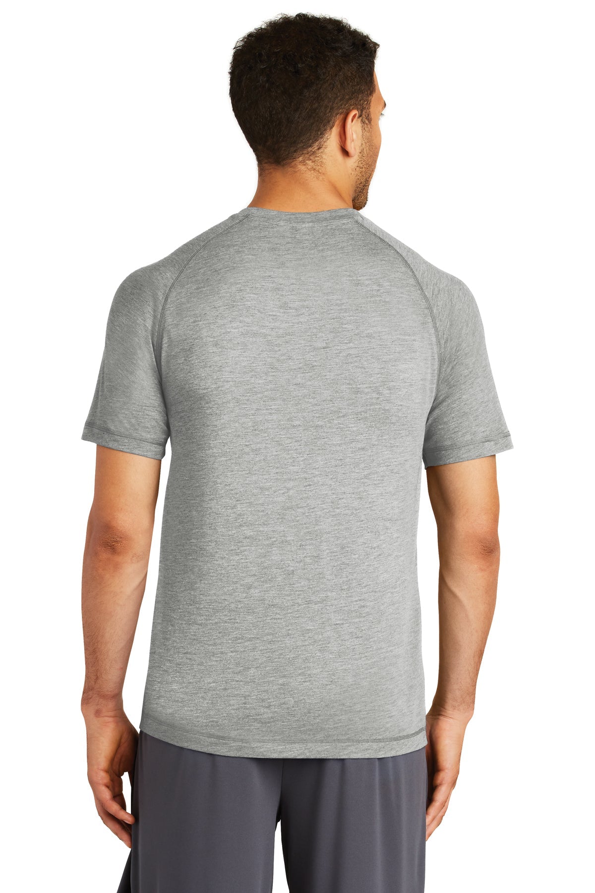 Sport-Tek PosiCharge Tri Blend Customized Wicking Raglan Tee's, Light Grey Heather
