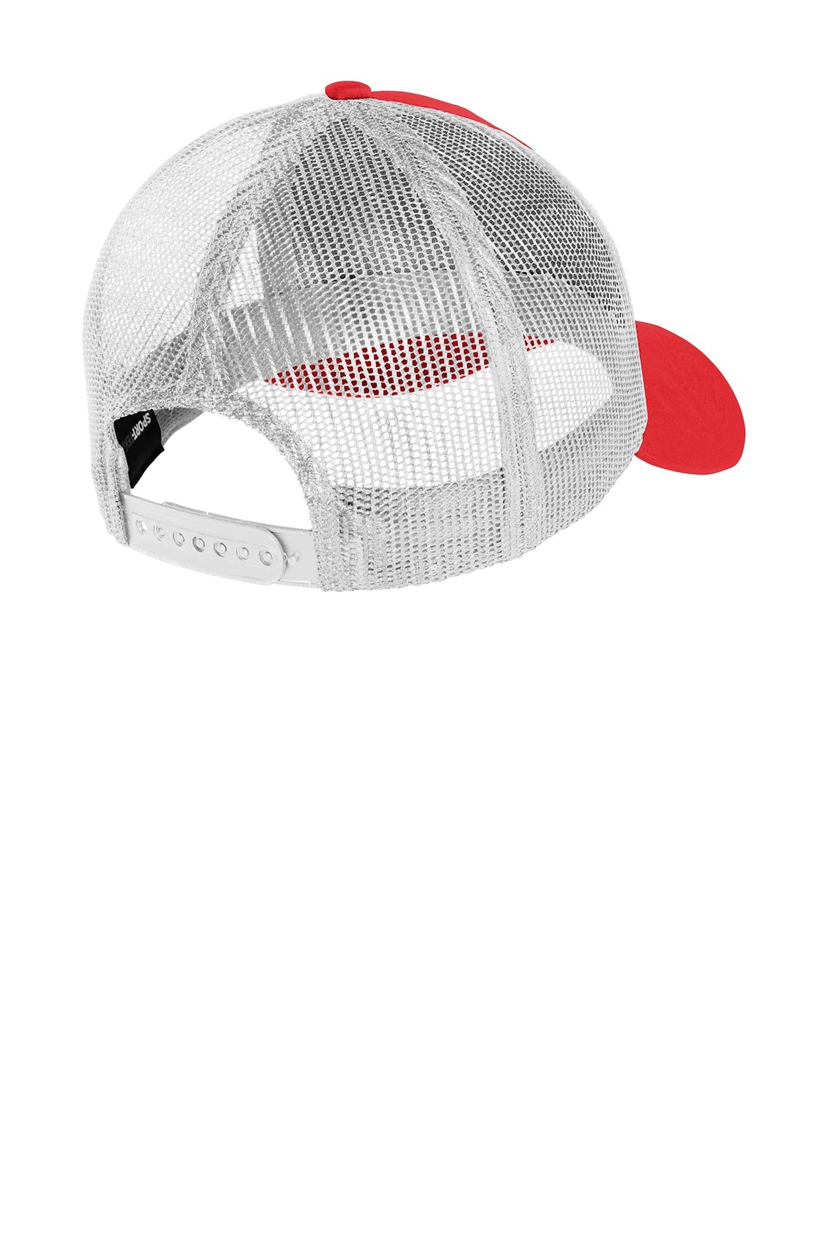 Sport-Tek PosiCharge Competitor Custom Mesh Back Caps, True Red/ White