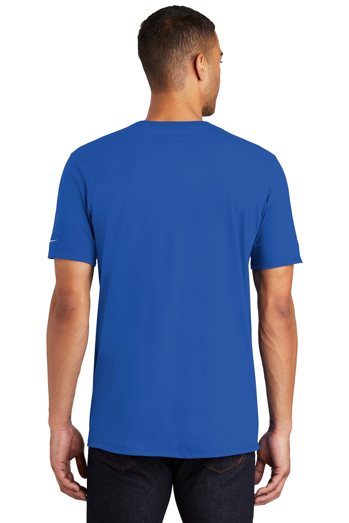 nike core cotton tee nkbq5233 rush blue
