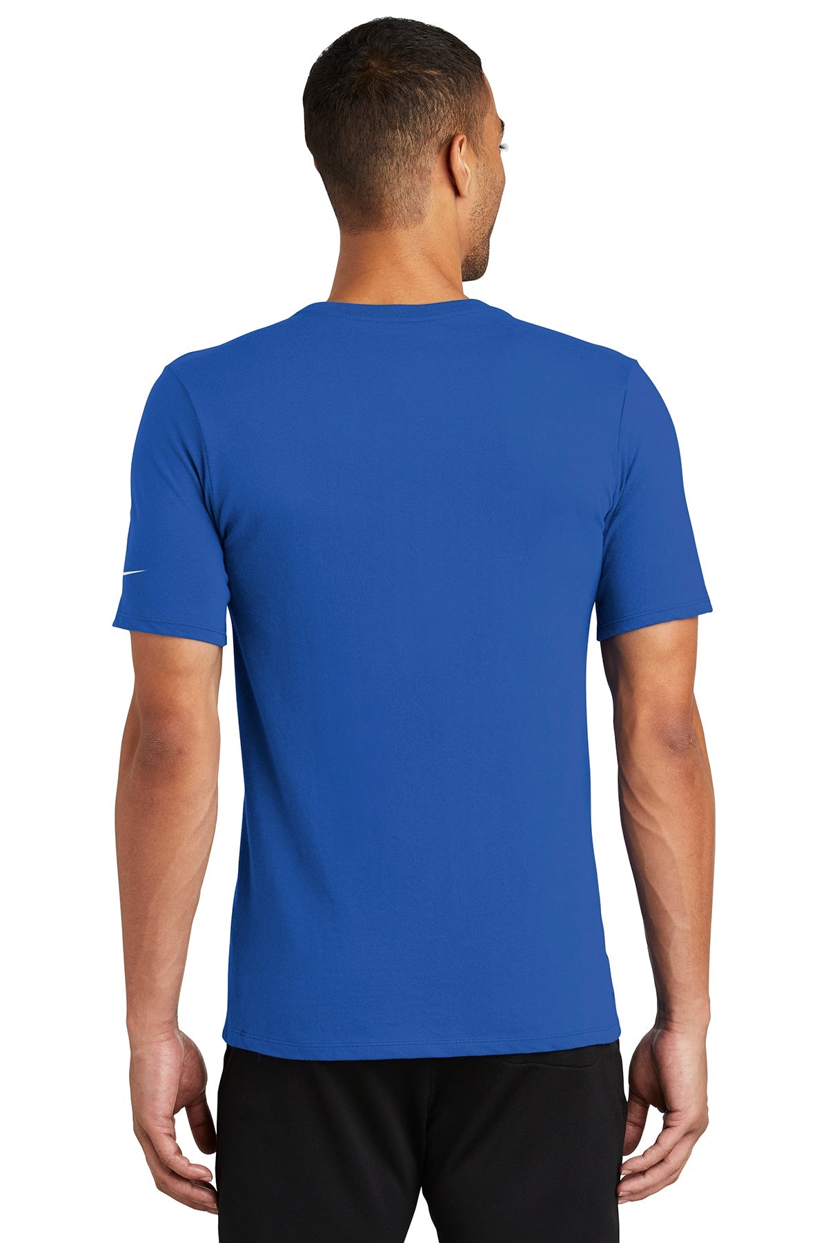 nike drifit cottonpoly tee nkbq5231 rush blue