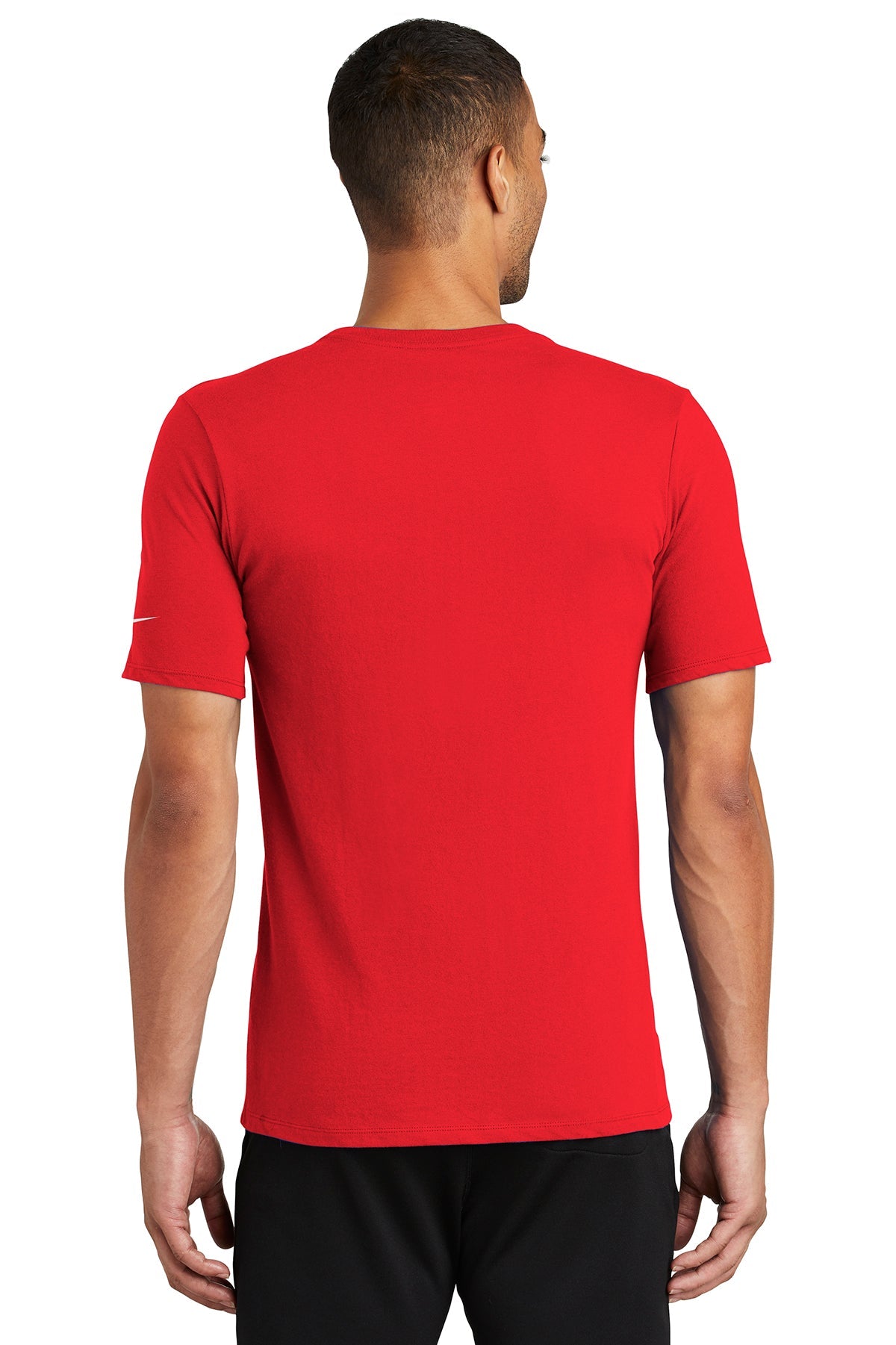 nike drifit cottonpoly tee nkbq5231 university red