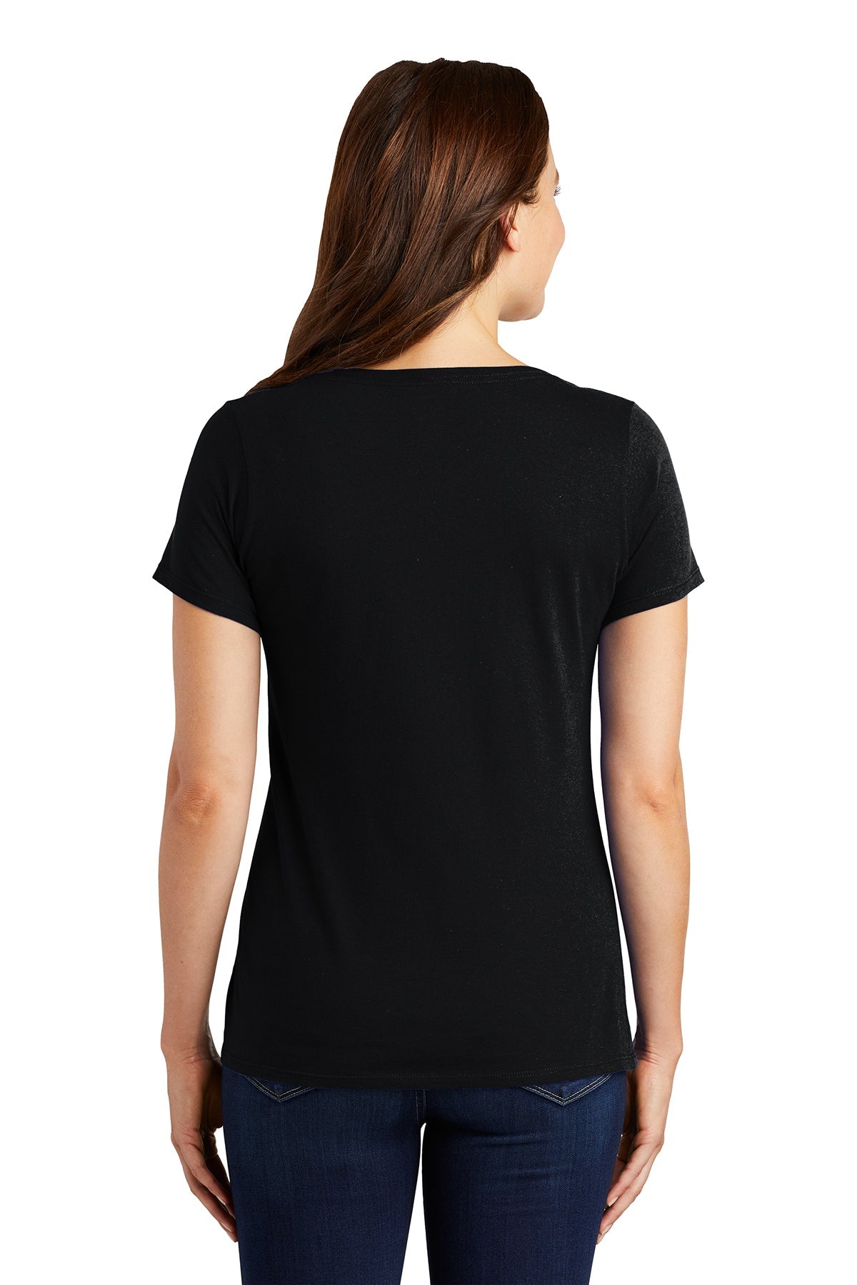nike ladies drifit cottonpoly scoop neck tee nkbq5234 black