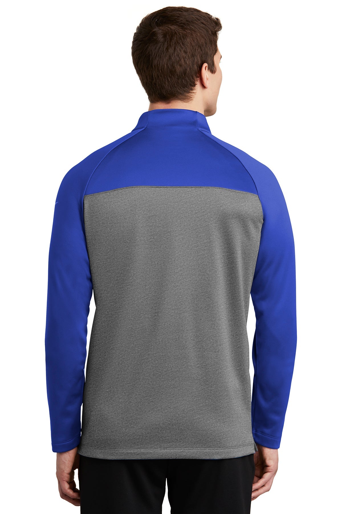 Nike ThermaFIT Custom Fleece Quarter Zips, Game Royal/ Dark Grey Heather
