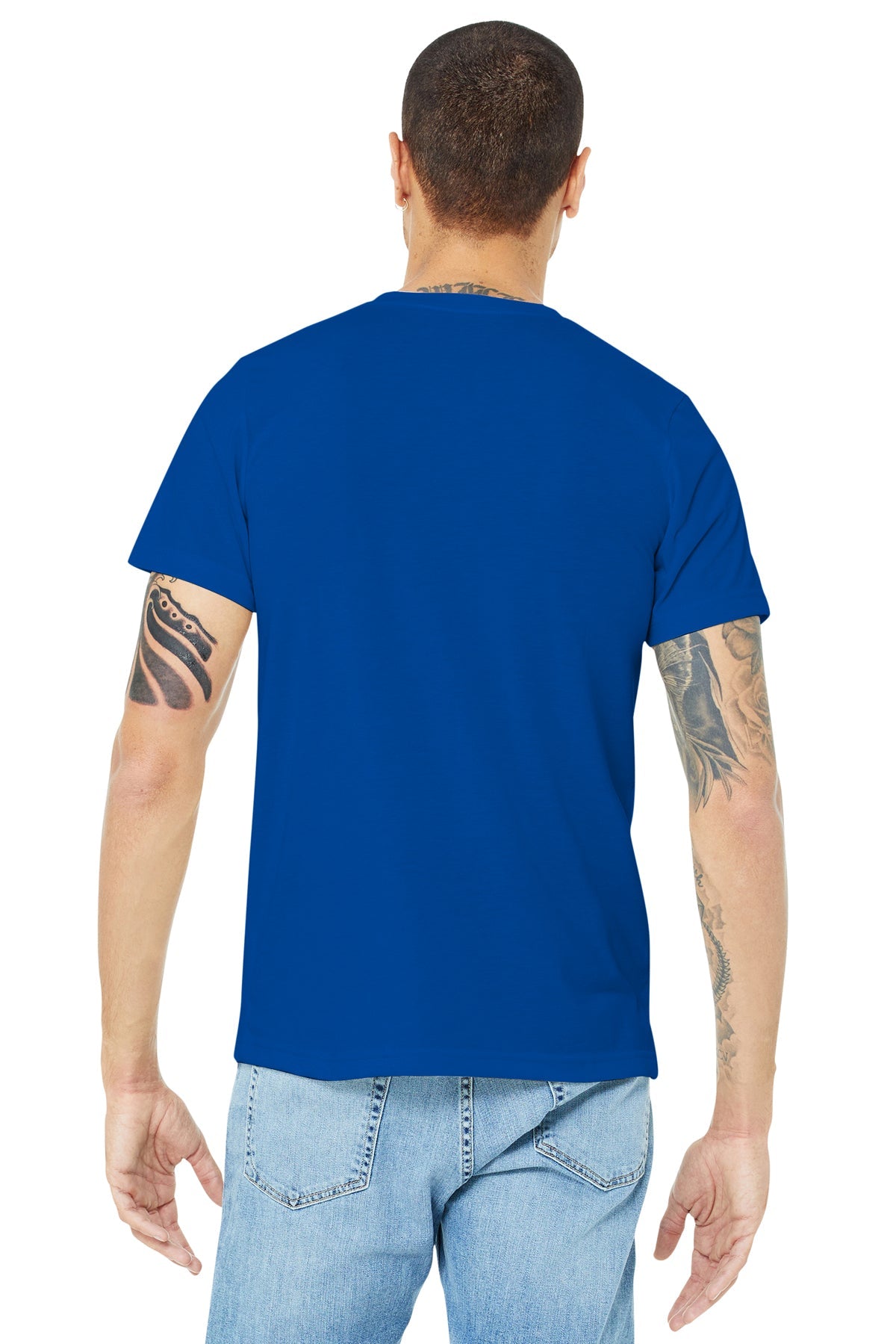 bella + canvas unisex made in the usa jersey short sleeve t-shirt 3001u true royal
