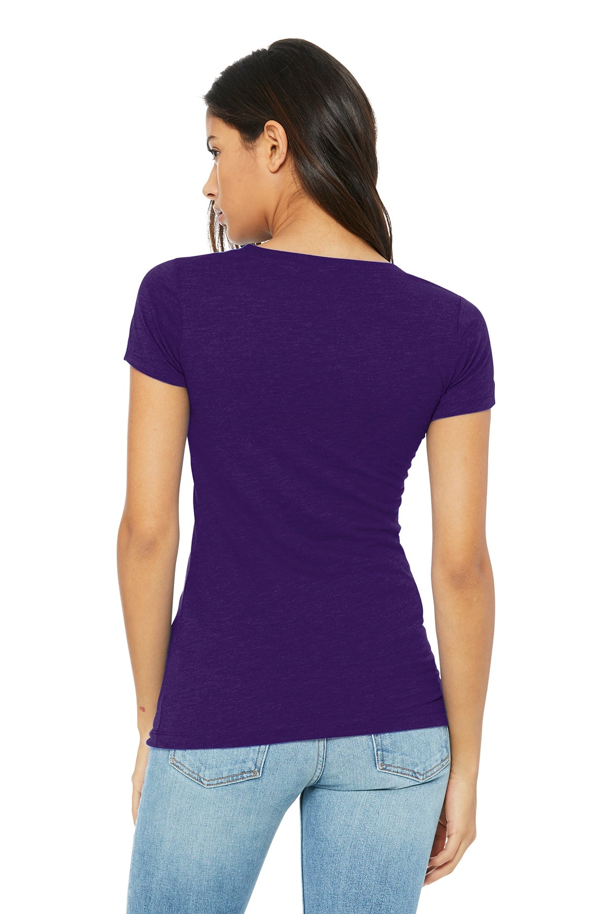 bella + canvas ladies the favorite t-shirt 6004 team purple