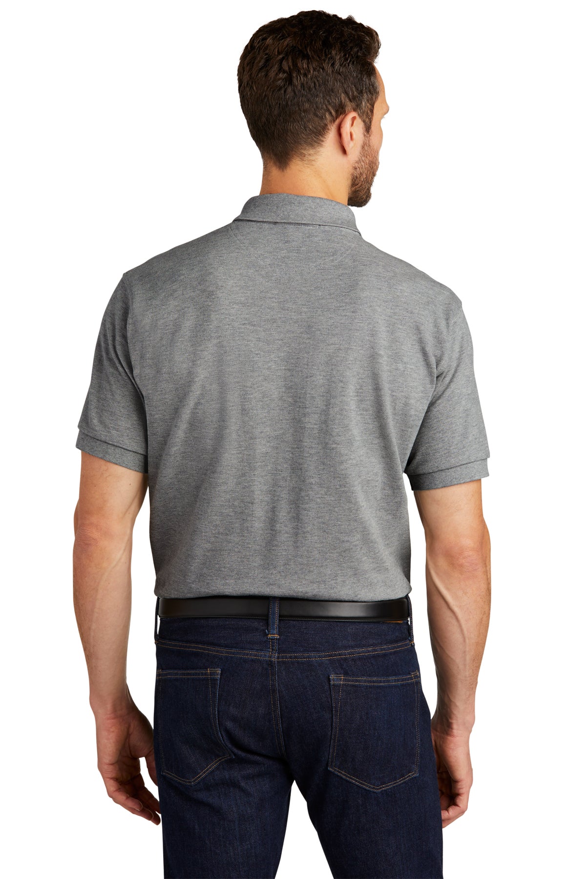 port authority_k420 _oxford_company_logo_polos