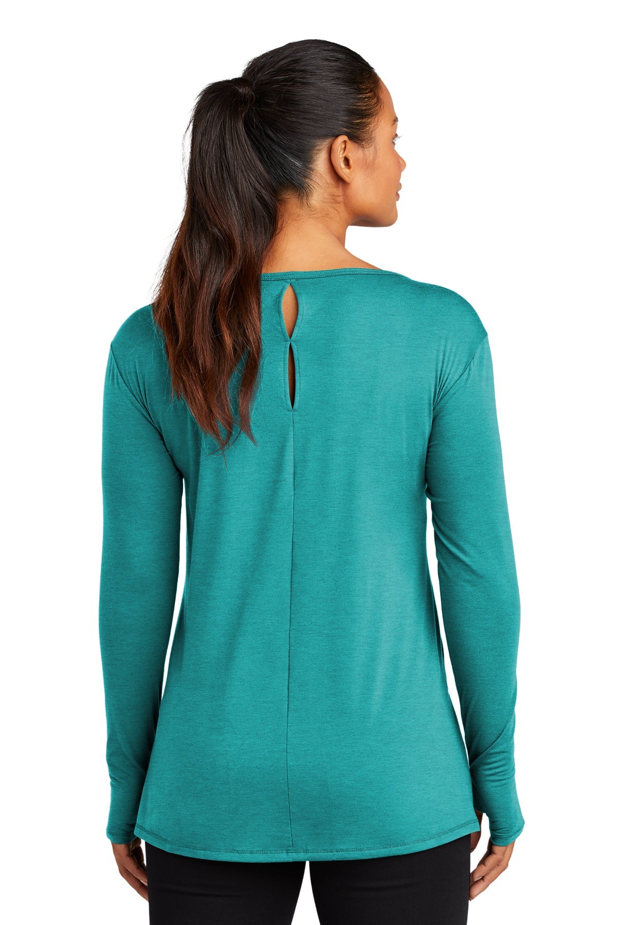 OGIO Ladies Luuma Long Sleeve Customized Tunics, Vivid Teal