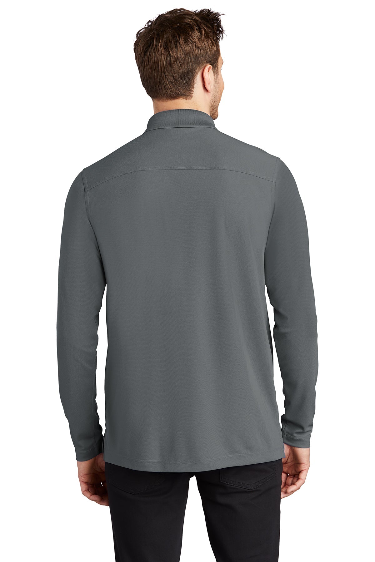OGIO Caliber Customized Long Sleeve Polos, Diesel Grey