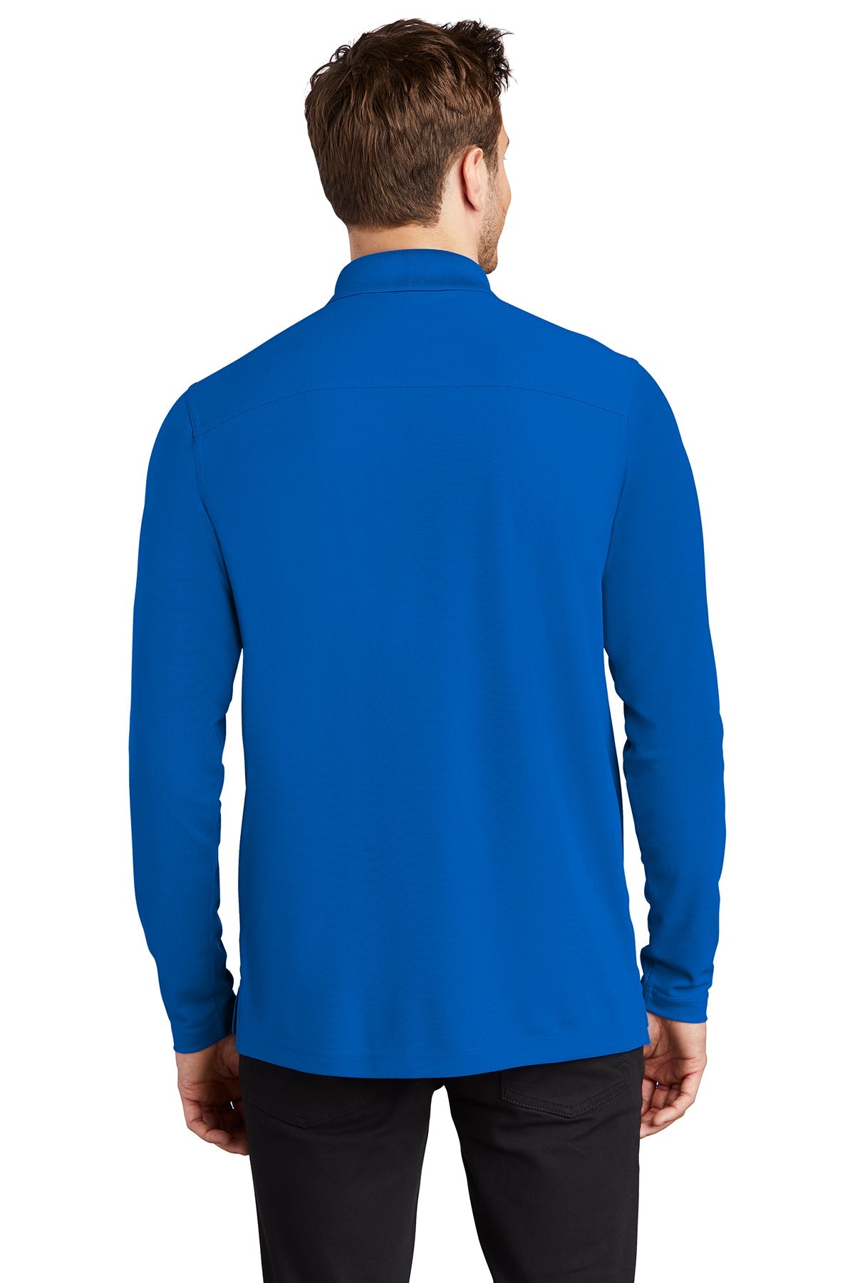 OGIO Caliber Customized Long Sleeve Polos, Electric Blue