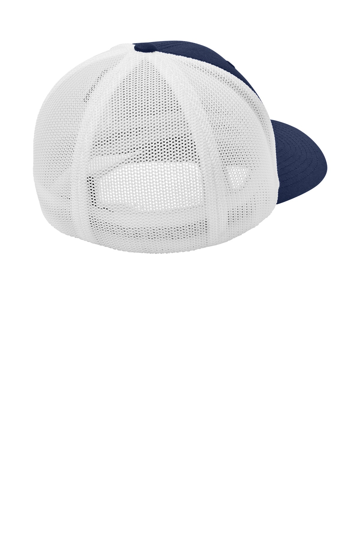 Port Authority Flexfit Mesh Back Branded Caps, True Navy/ White