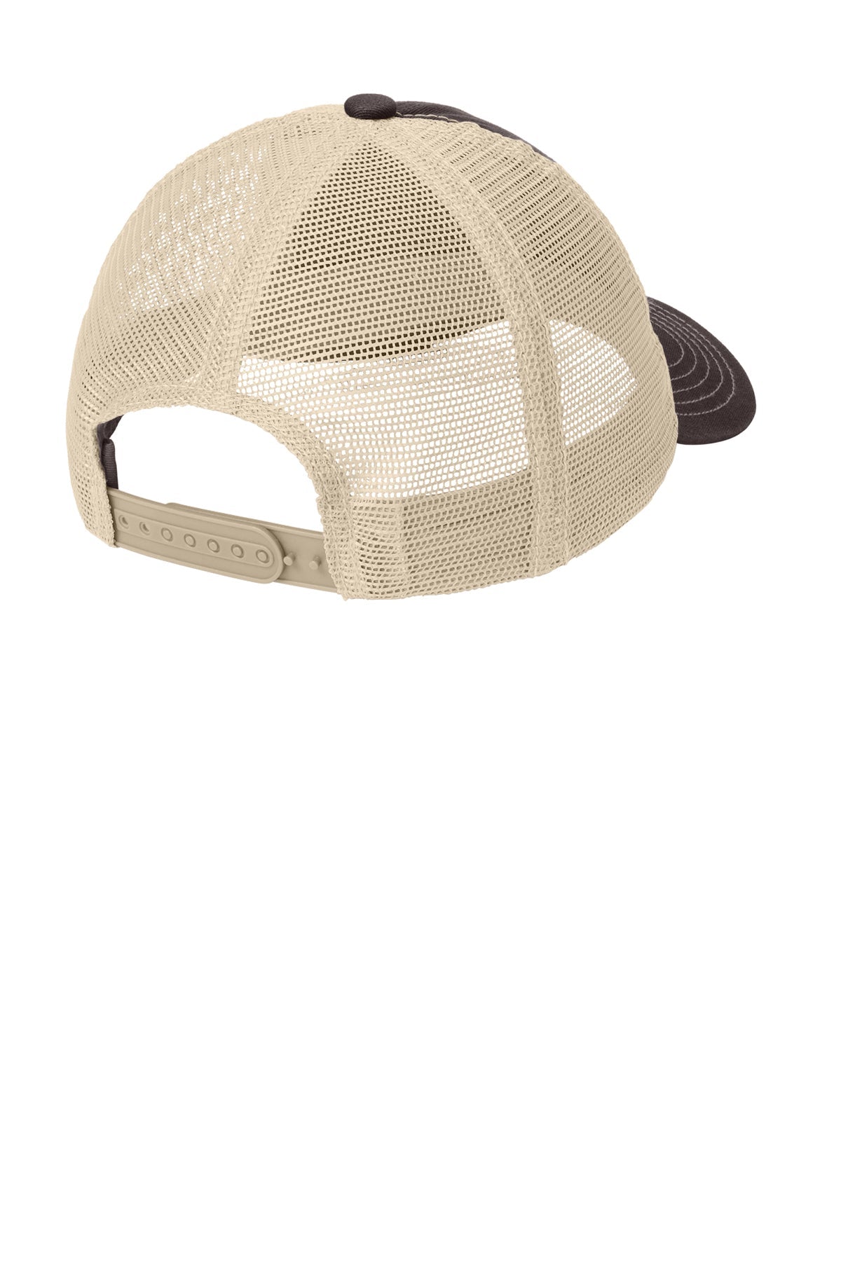District Super Soft Mesh Back Caps, Chocolate Brown/ Stone