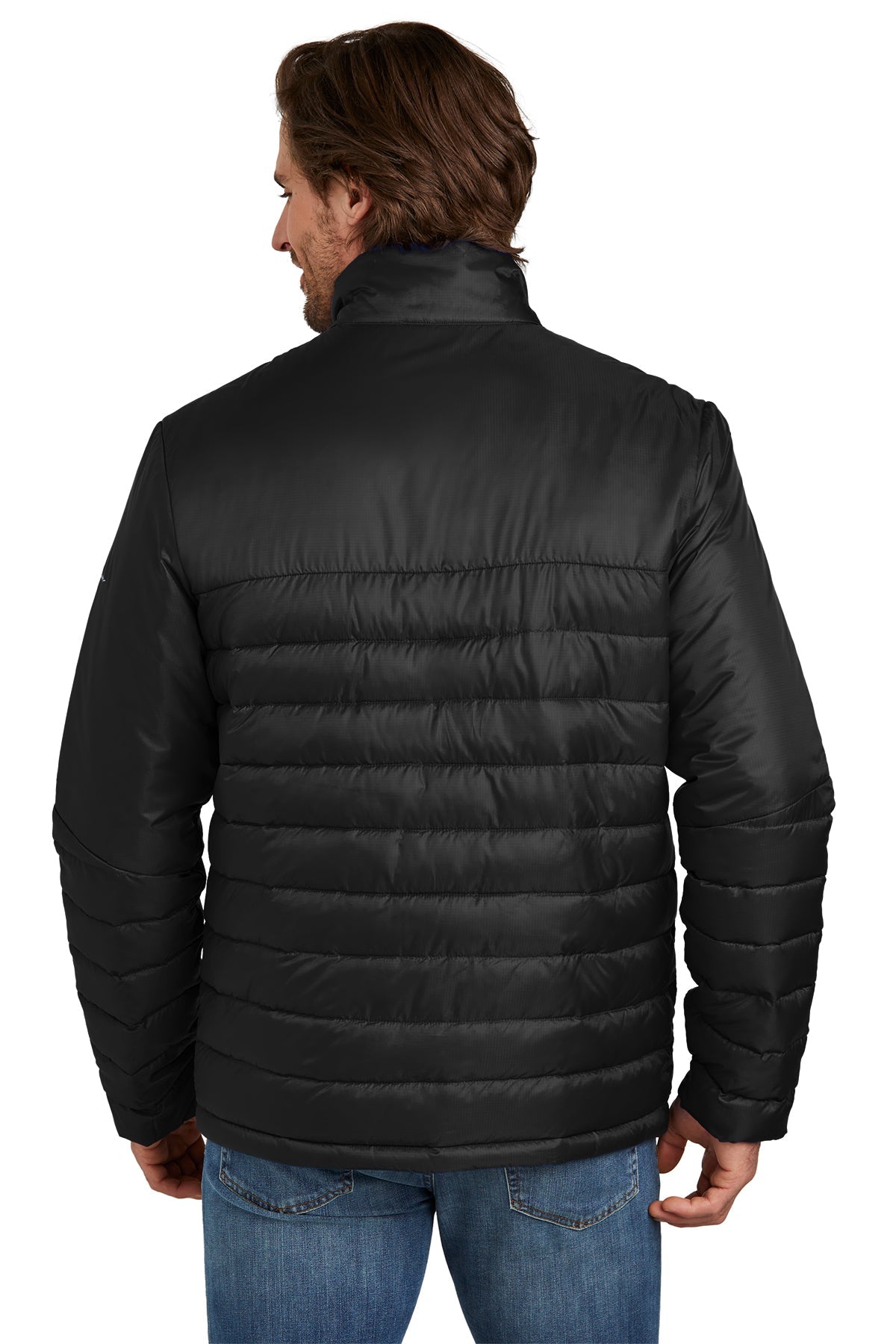 Eddie Bauer Custom Quilted Jackets, Deep Black [Century Sales and Management]