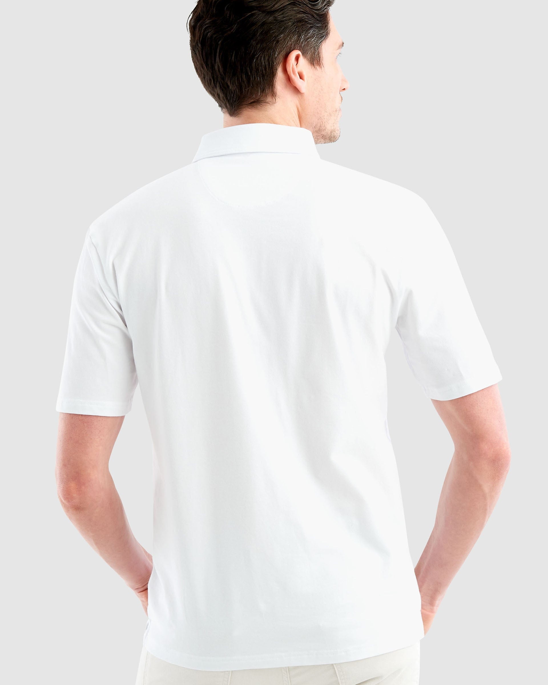 Johnnie O The Original 4 Button Polo JMPO3000 White