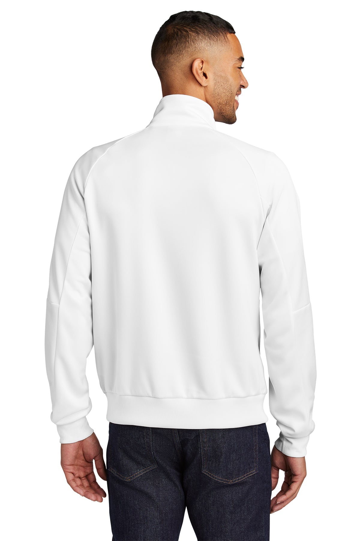 Nike Full-Zip Chest Swoosh Custom Jackets, White [Osage LLC]