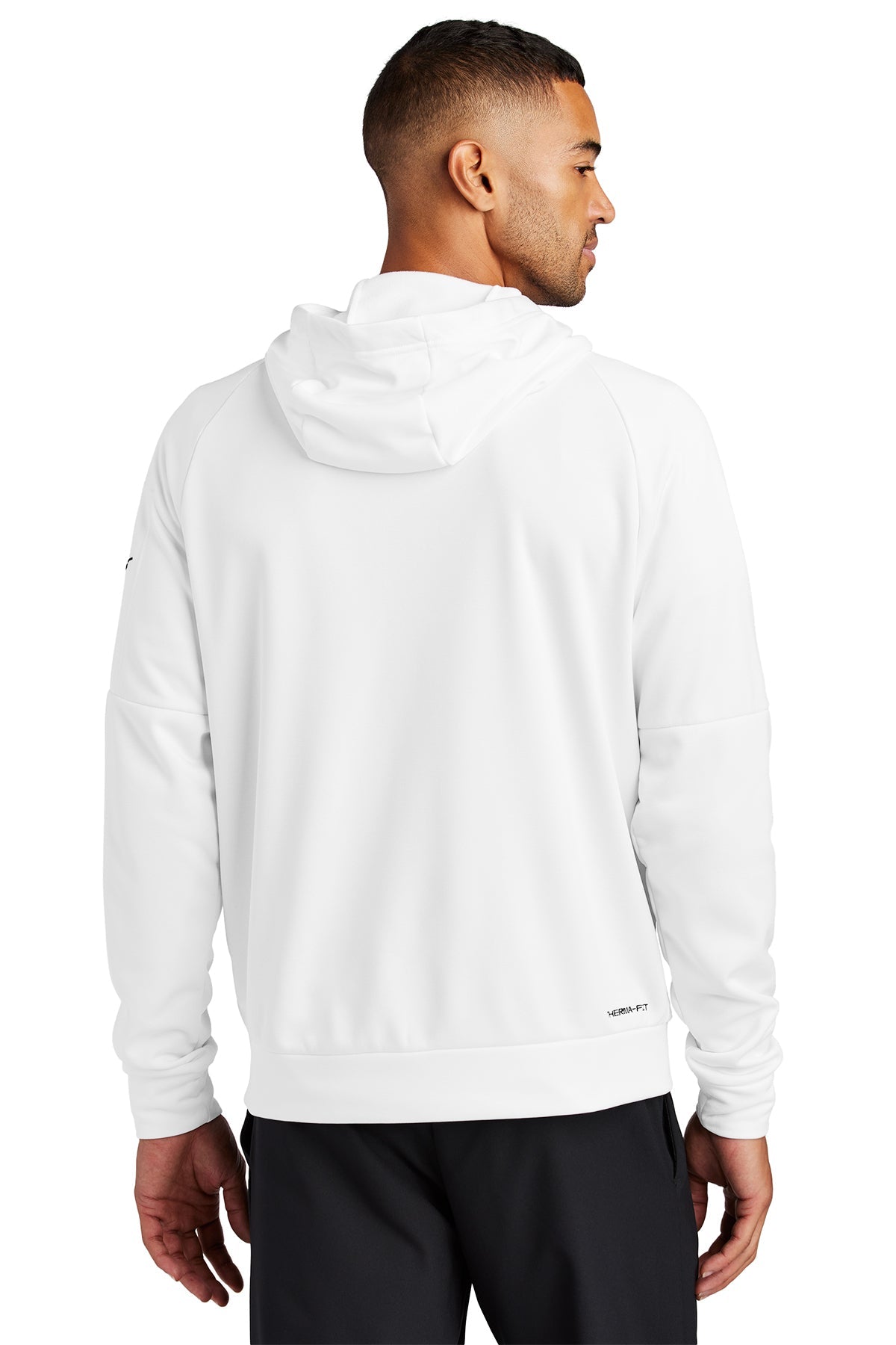 Nike Therma-FIT Pocket ZipUp Custom Hoodies, White [NARENCO]