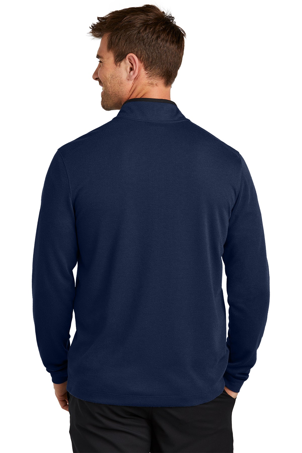 Nike Textured Customized Quarter Zips, College Navy [St Louis Music]