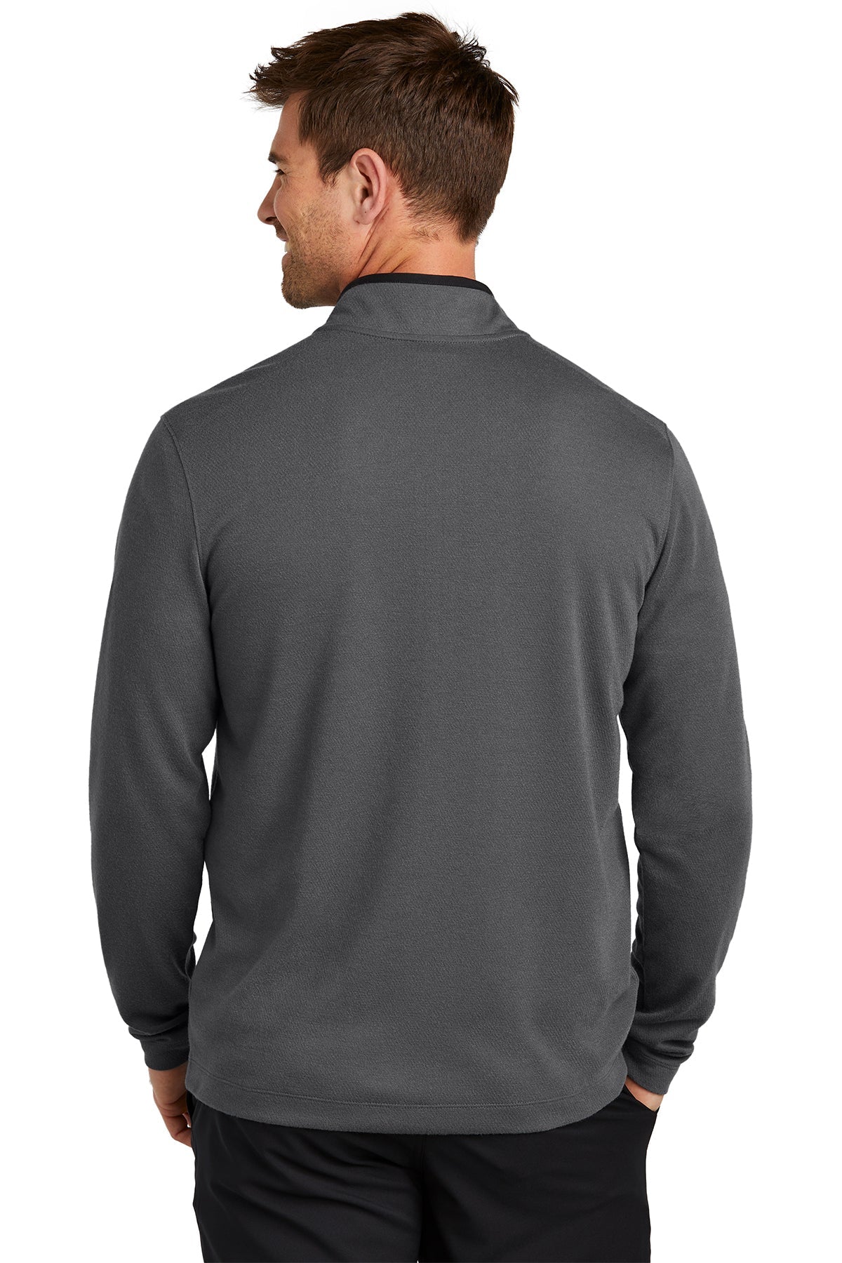 Nike Textured Customized Quarter Zips, Dark Grey