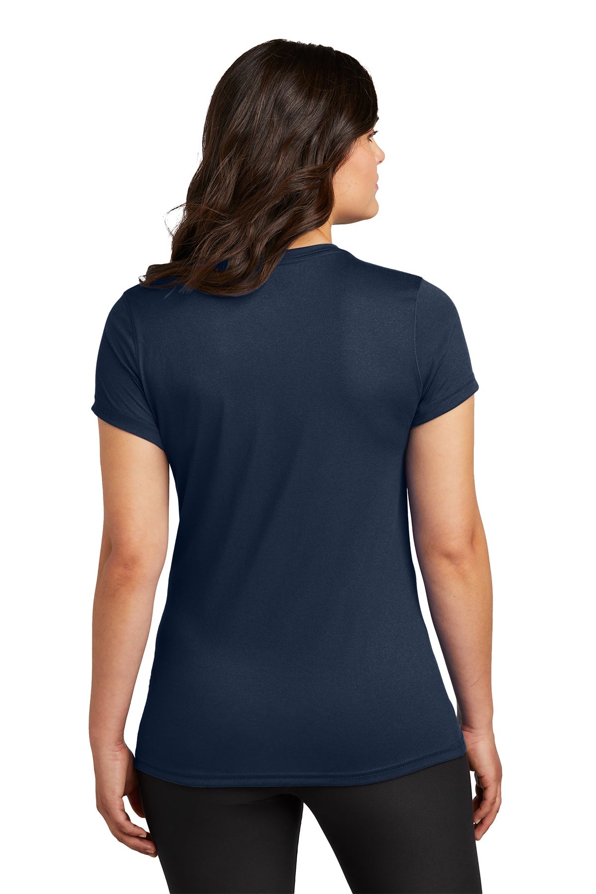 Nike Ladies Swoosh Sleeve rLegend Customized Tee's, College Navy