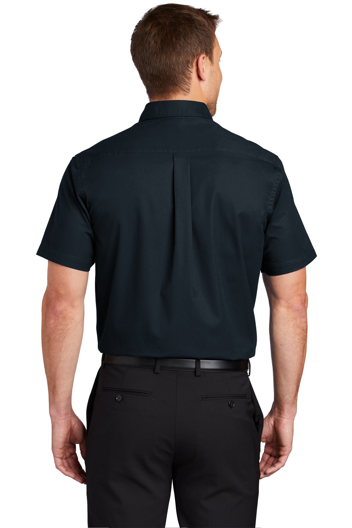 port authority_tls508 _classic navy/ light stone_company_logo_button downs