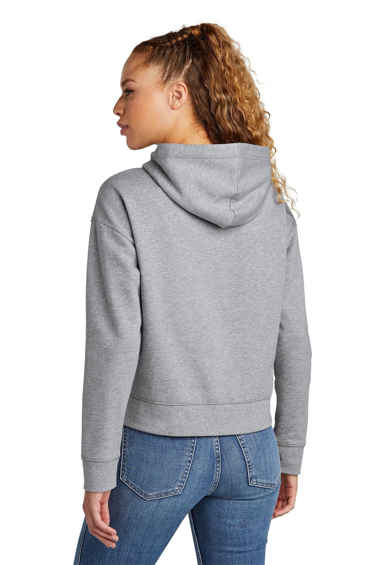 New Era Ladies Comeback Fleece Customized Hoodies, Athletic Heather [GOBHI]