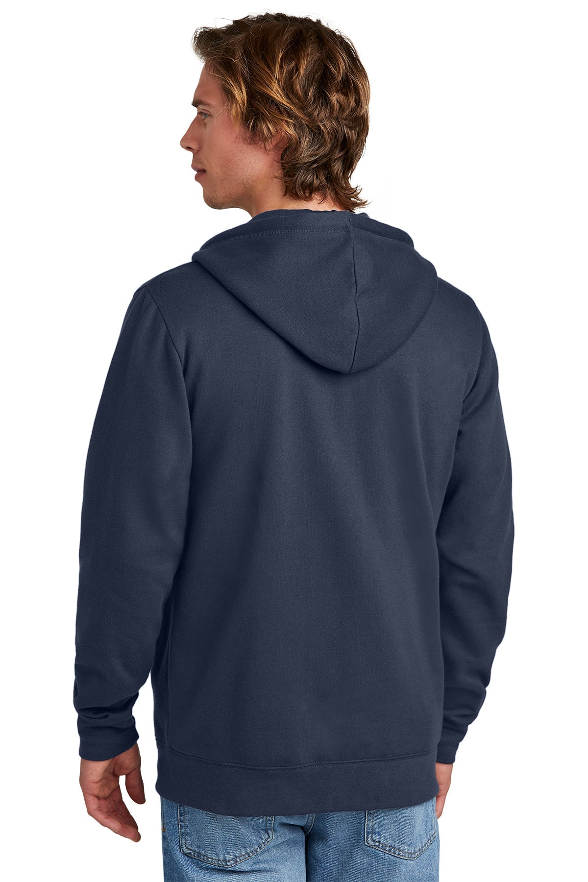 New Era Comeback Fleece Full-Zip Custom Hoodies, True Navy