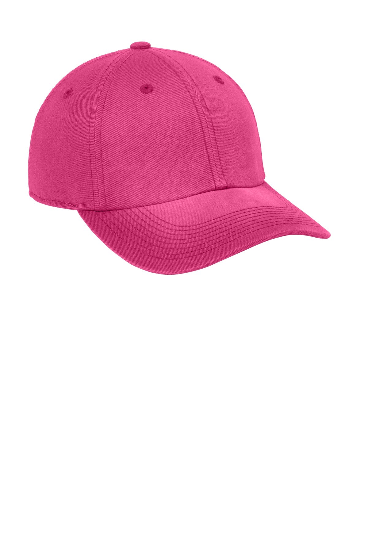 Port Authority Spray Wash Customized Caps, Pink Raspberry