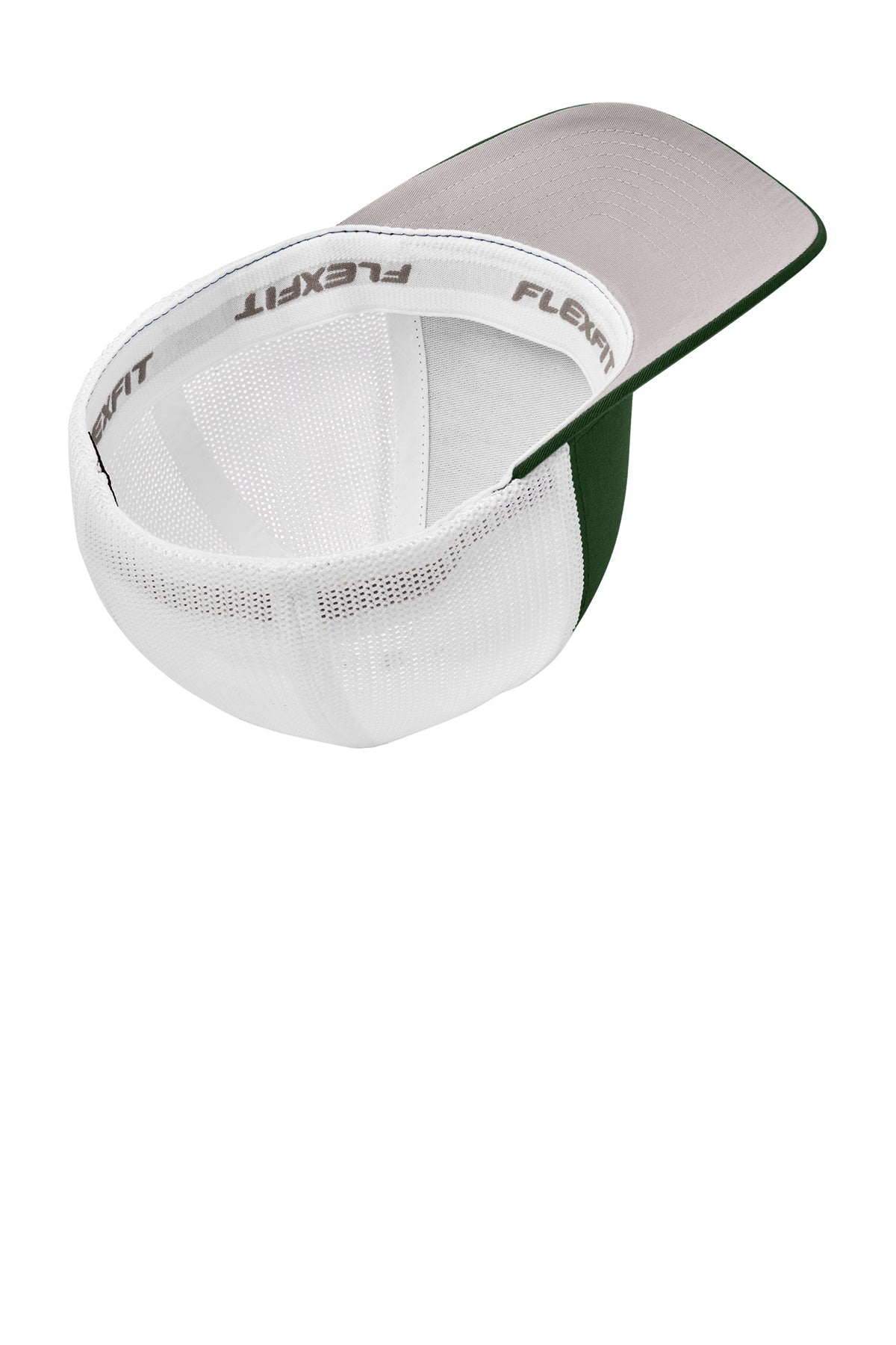 Port Authority Flexfit Mesh Back Branded Caps, Forest Green/ White