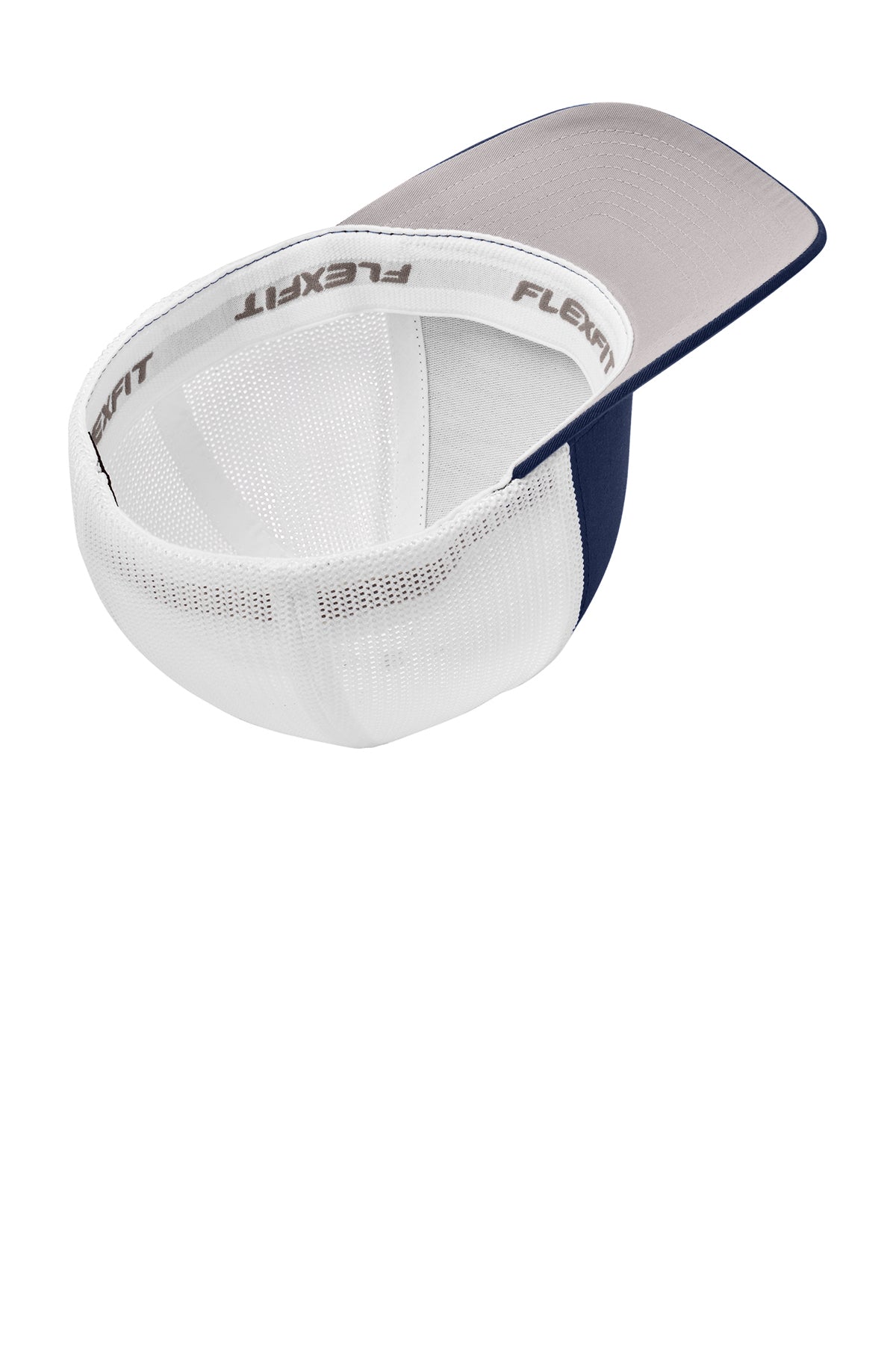 Port Authority Flexfit Mesh Back Branded Caps, True Navy/ White