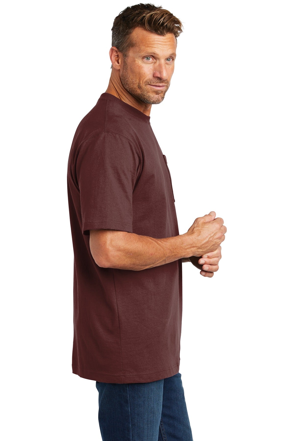 carhartt workwear pocket short sleeve t-shirt ctk87 port