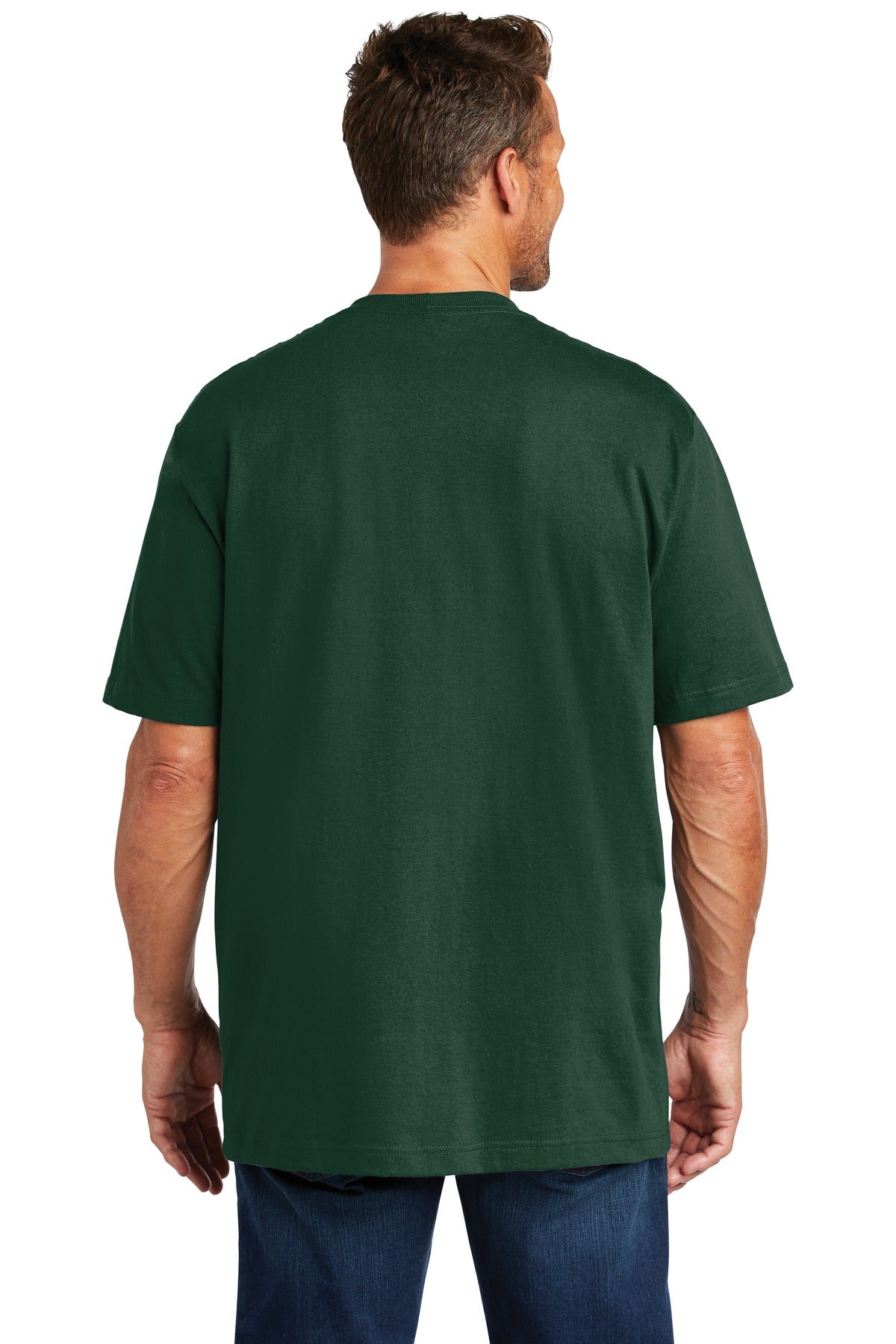 Custom Carhartt Workwear Pocket Short Sleeve T-Shirt Hunter Green