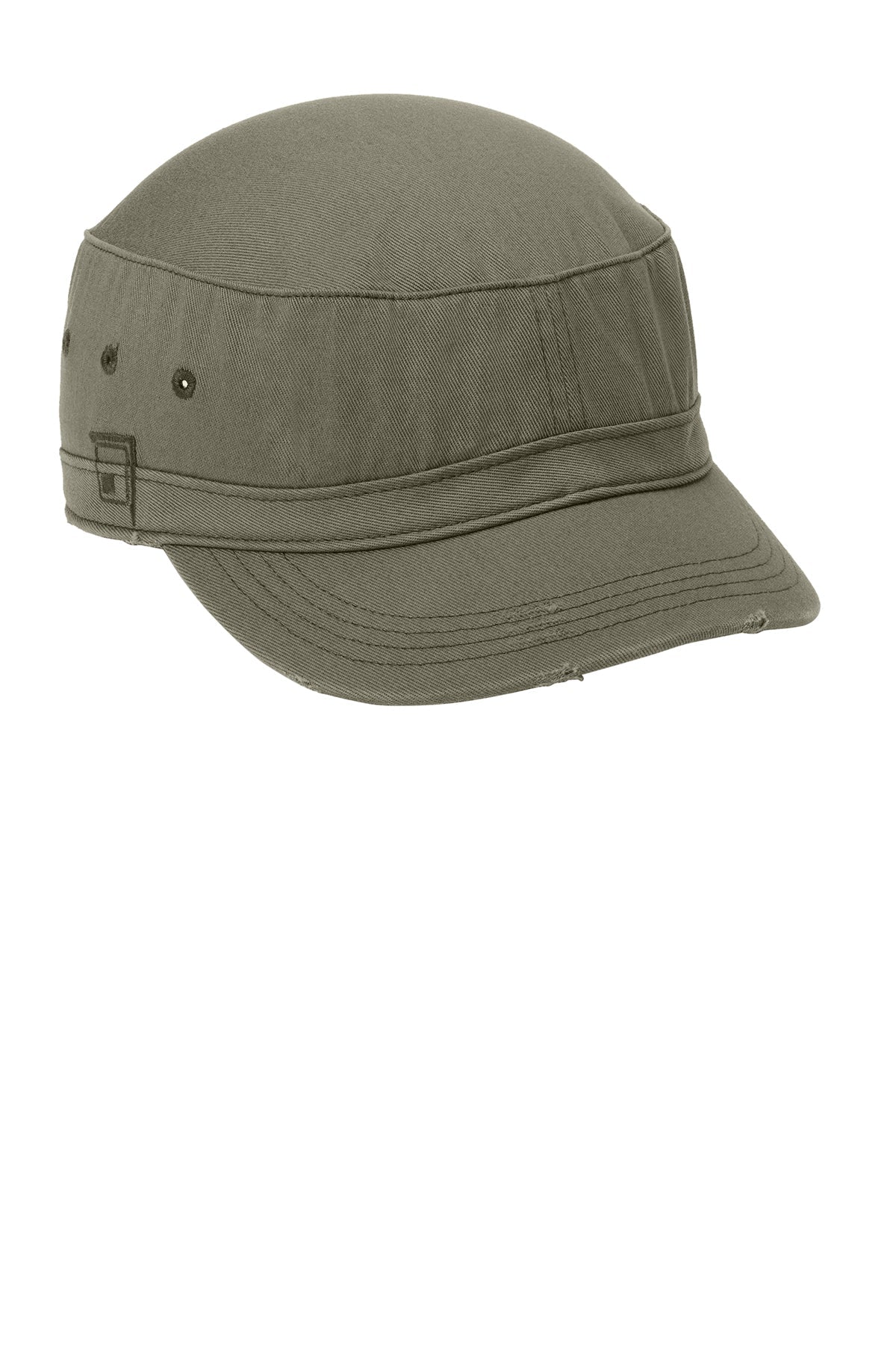 District Distressed Military Hats, Olive