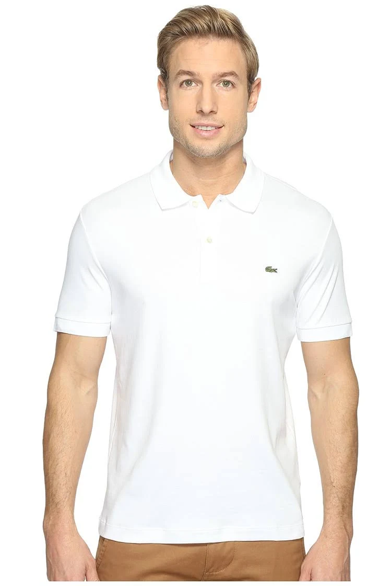 Lacoste White dh2050 polo shirts with logo embroidery