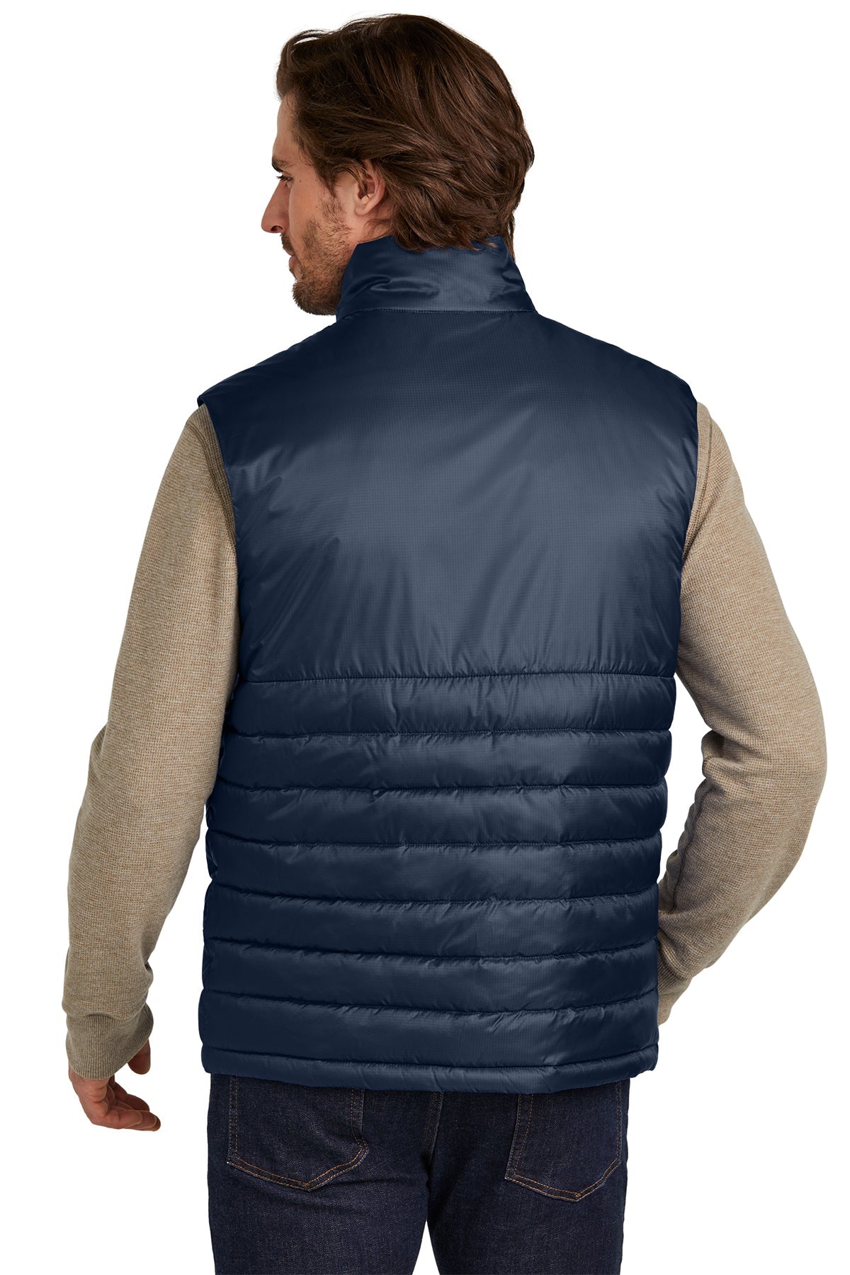 Eddie Bauer Customized Quilted Vests, River Blue Navy