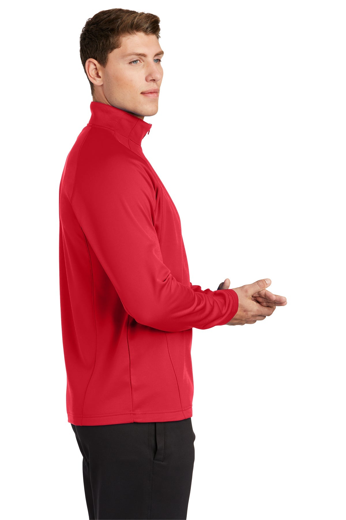 sport-tek_f243 _deep red/ silver_company_logo_sweatshirts