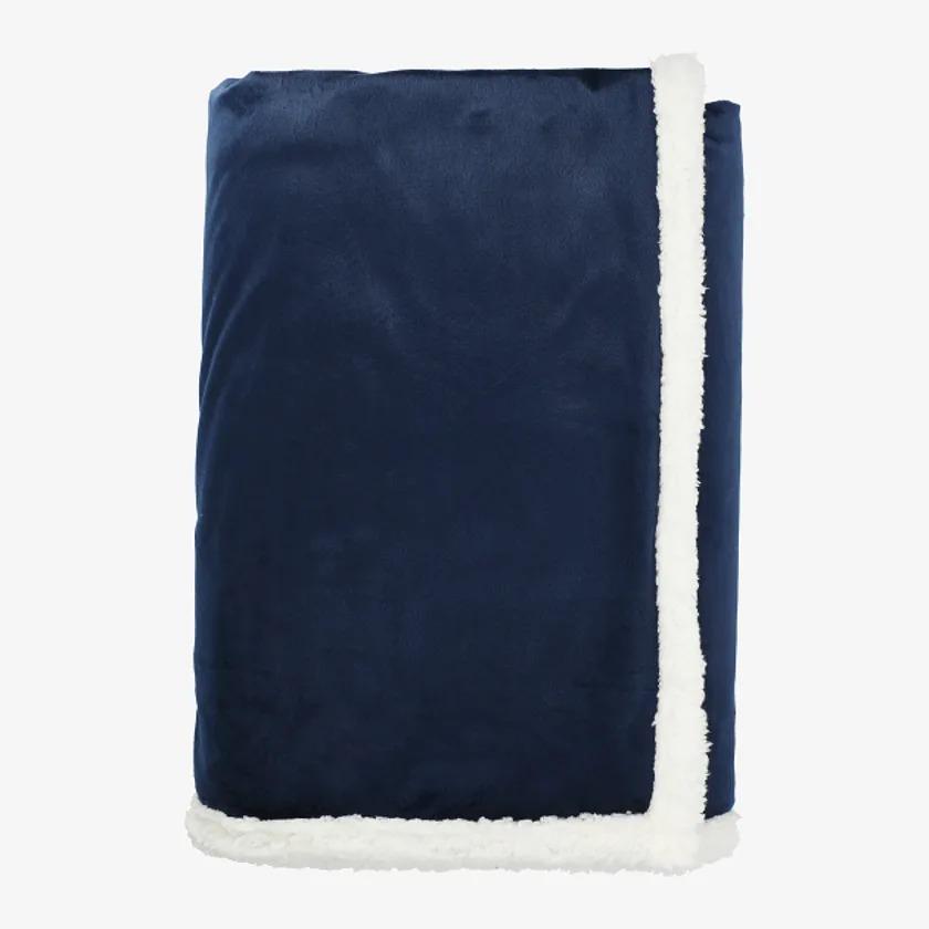 Field & Co 100% Recycled PET Sherpa Blanket, Navy