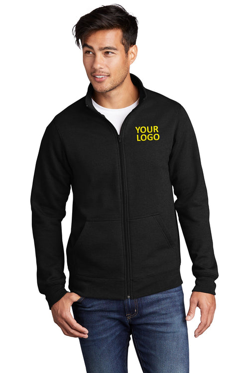 Port & Company Core Fleece Customized Quarter Zips, Graphite Heather