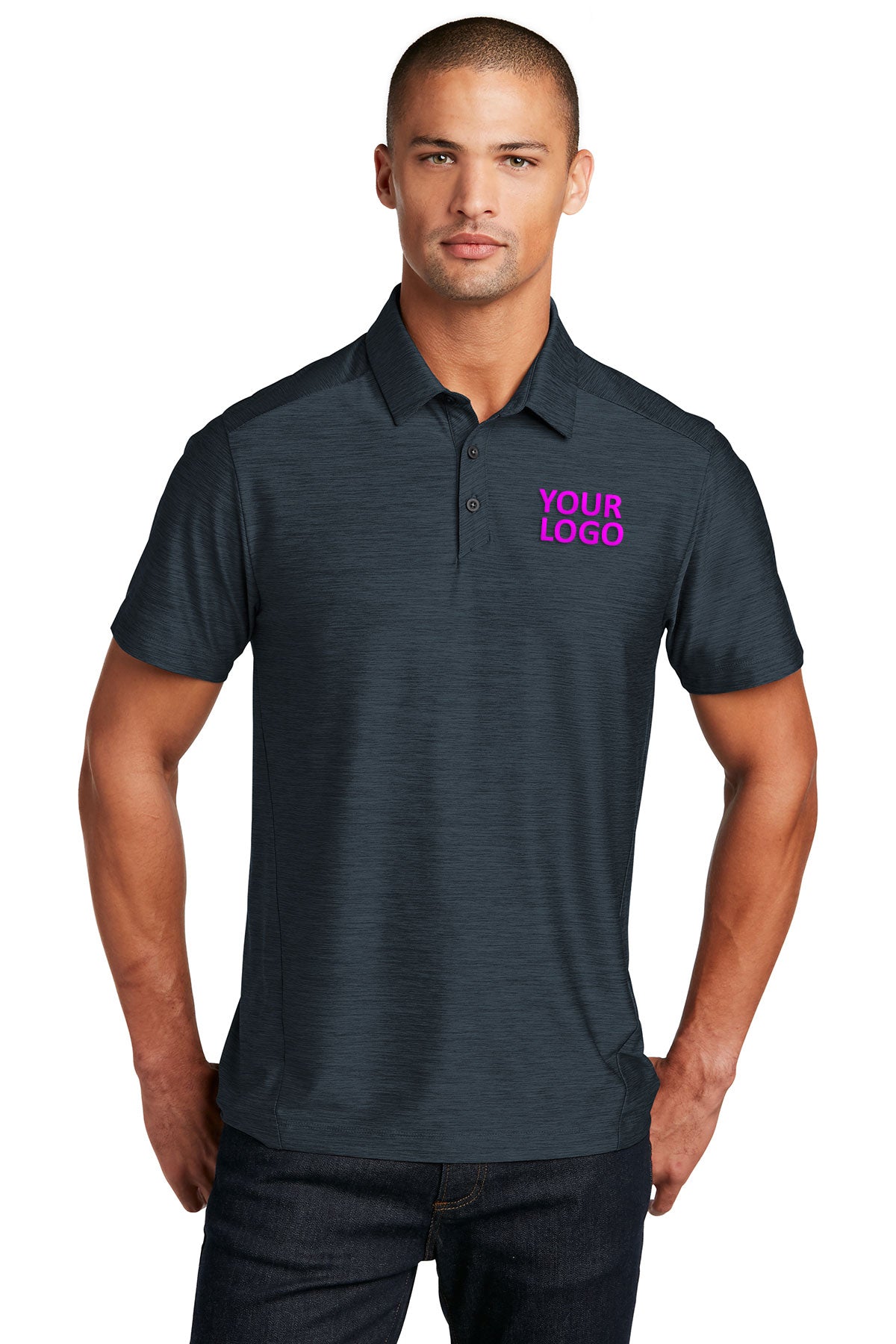 OGIO Slate Customized Polos, Navy