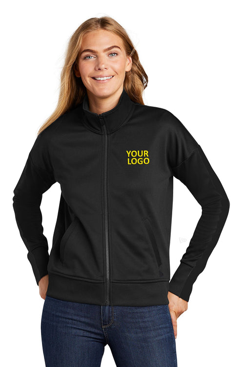 New Era Custom Track Jackets, Black/ Black