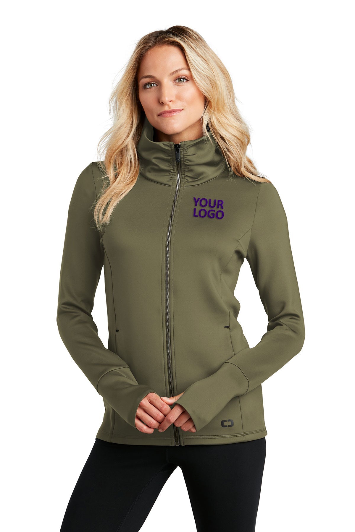 OGIO ENDURANCE Ladies Modern Performance Full-Zip LOE703 Deep Olive