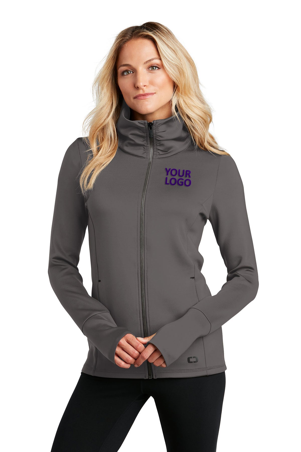 OGIO ENDURANCE Ladies Modern Performance Full-Zip LOE703 Tarmac Grey
