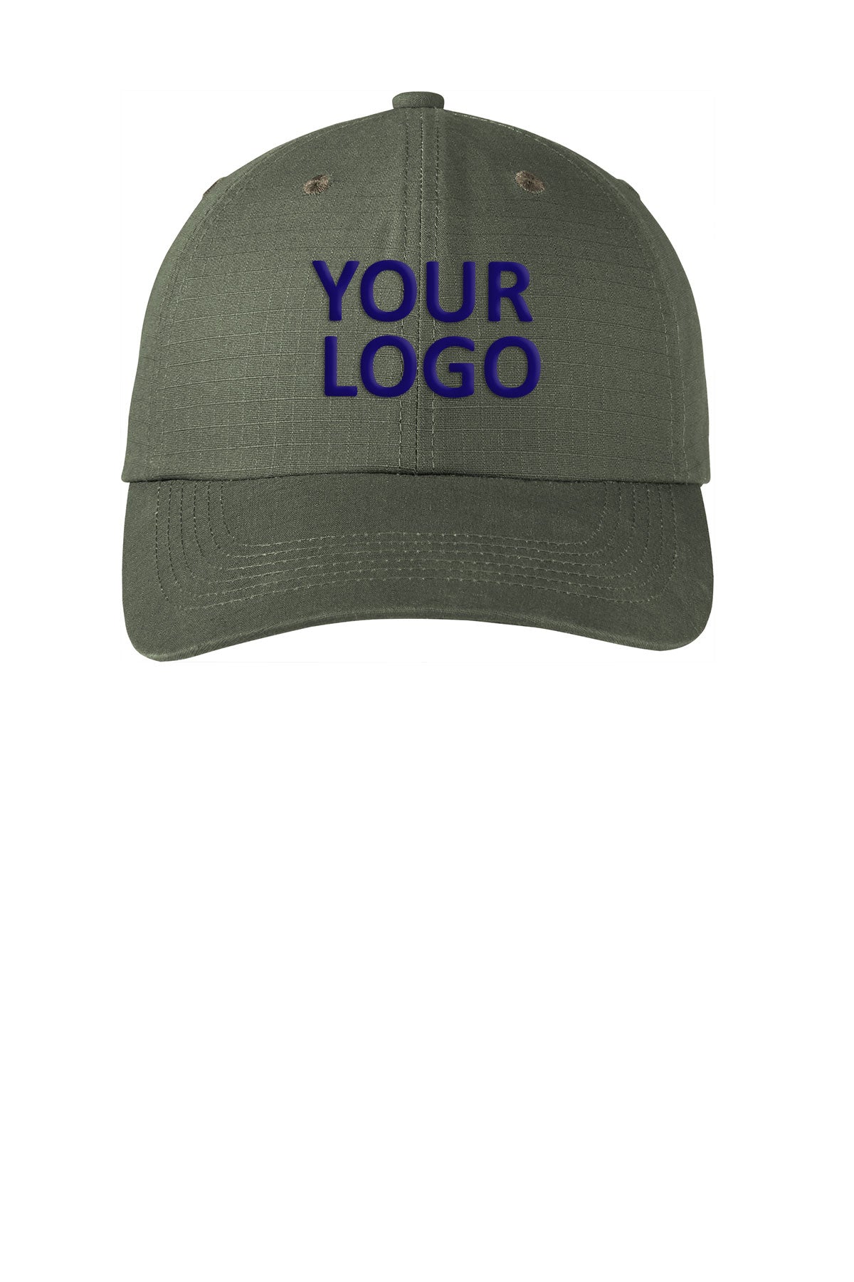 Port Authority Ripstop Custom Caps, Olive DrabGreen