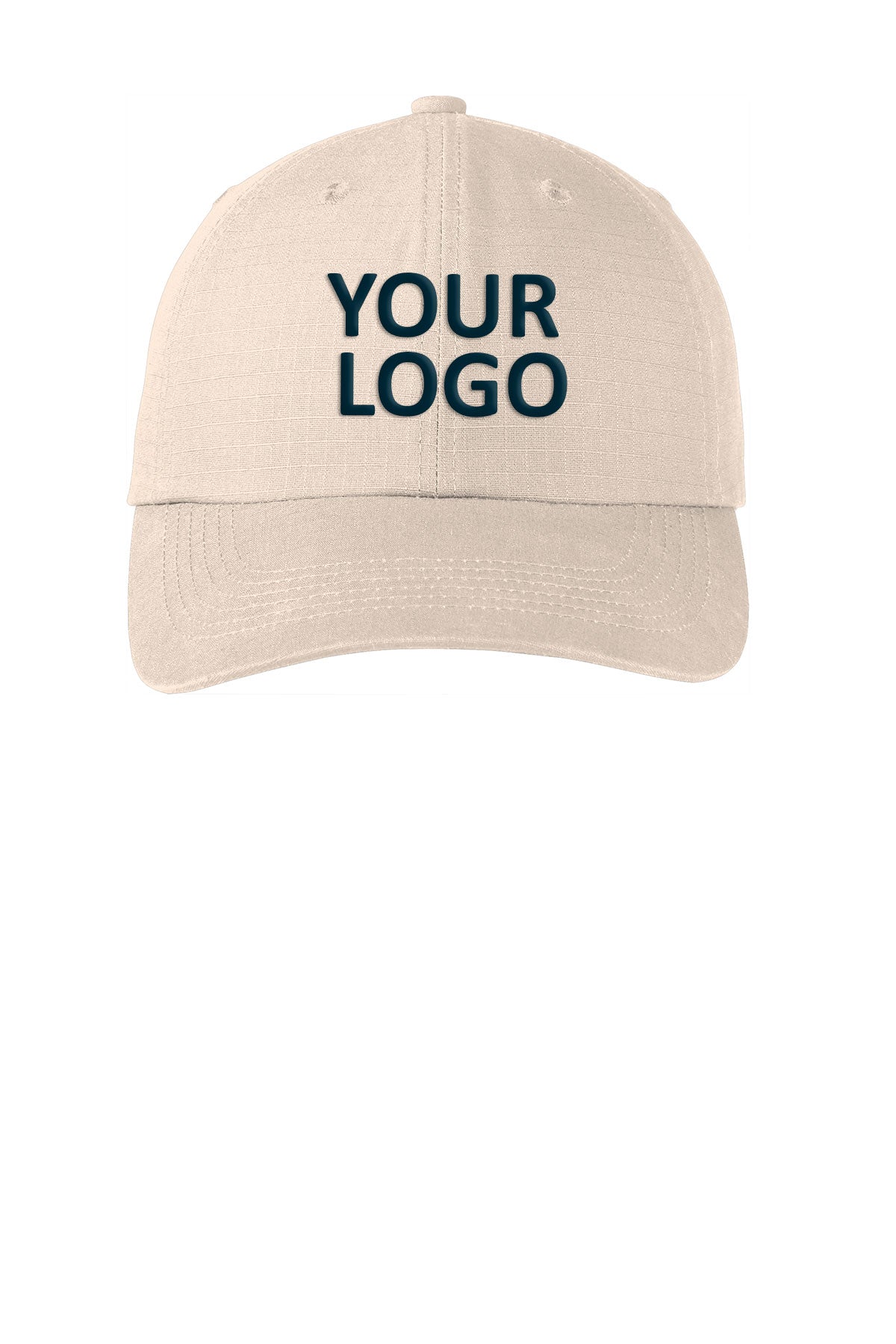 port authority ripstop cap c940 stone