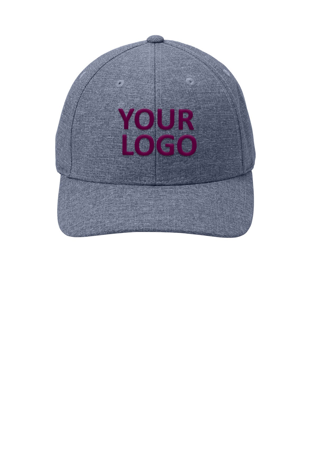 port authority flexfit 110 performance snapback cap c301 heather truenavy
