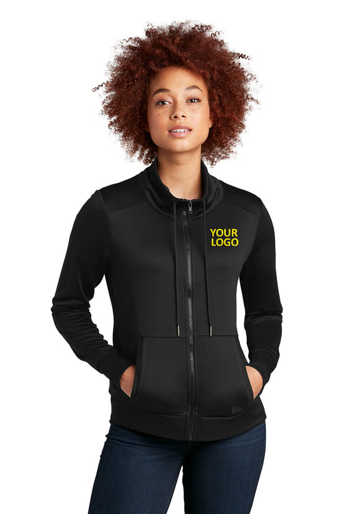 New Era Performance Terry Full-Zip Customized Jackets, Black